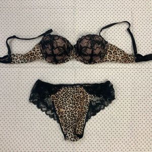 Beautiful Victoria Secret set — Balconet push up Bra and Bikini.